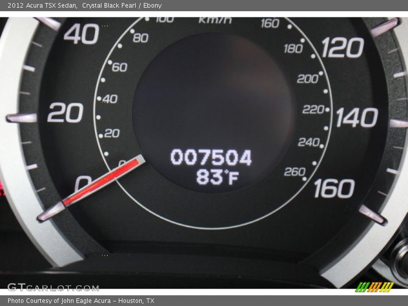 Crystal Black Pearl / Ebony 2012 Acura TSX Sedan