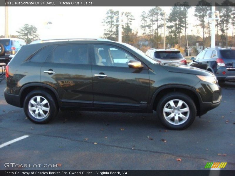 Tuscan Olive / Beige 2011 Kia Sorento LX V6 AWD