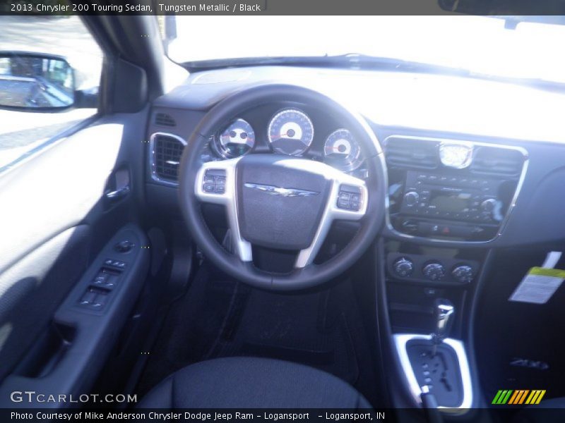 Tungsten Metallic / Black 2013 Chrysler 200 Touring Sedan