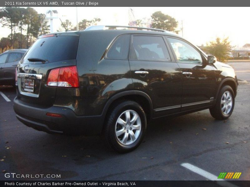 Tuscan Olive / Beige 2011 Kia Sorento LX V6 AWD