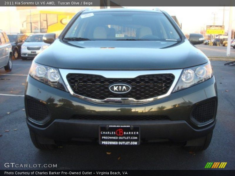 Tuscan Olive / Beige 2011 Kia Sorento LX V6 AWD