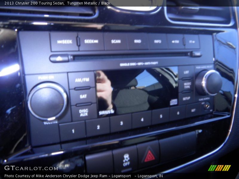 Tungsten Metallic / Black 2013 Chrysler 200 Touring Sedan