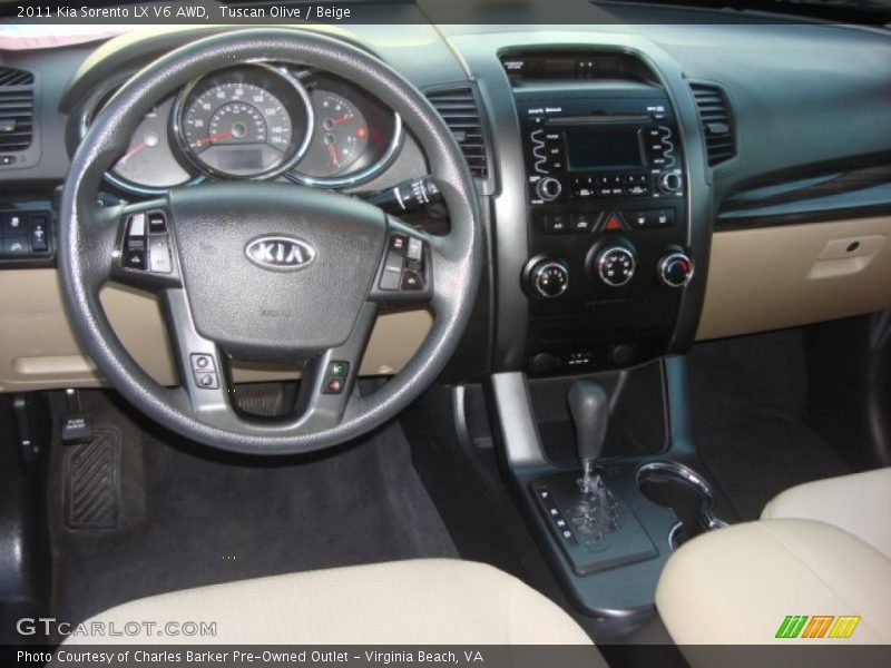 Tuscan Olive / Beige 2011 Kia Sorento LX V6 AWD
