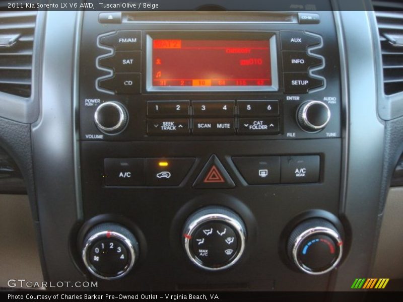 Tuscan Olive / Beige 2011 Kia Sorento LX V6 AWD