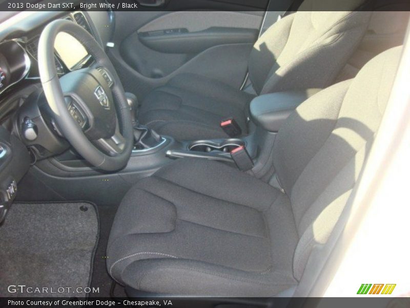 Bright White / Black 2013 Dodge Dart SXT