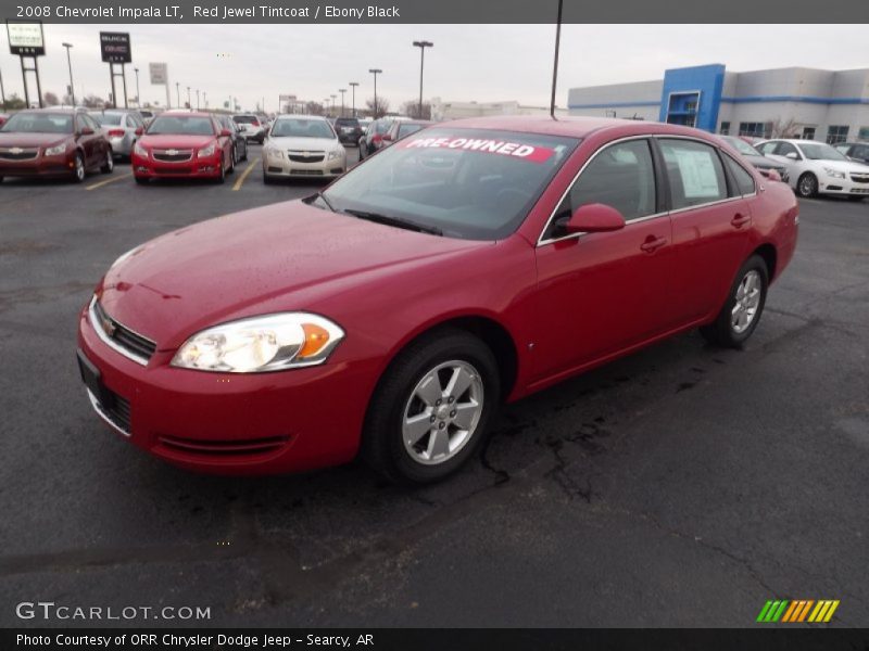Red Jewel Tintcoat / Ebony Black 2008 Chevrolet Impala LT