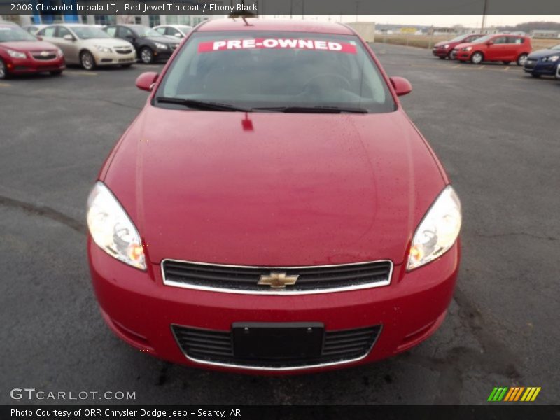 Red Jewel Tintcoat / Ebony Black 2008 Chevrolet Impala LT