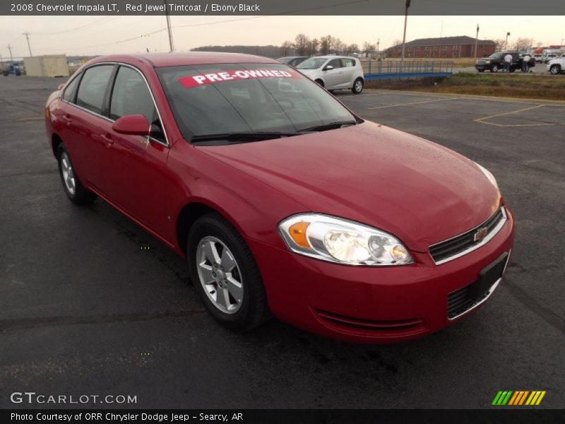 Red Jewel Tintcoat / Ebony Black 2008 Chevrolet Impala LT