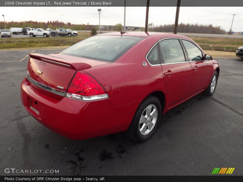 Red Jewel Tintcoat / Ebony Black 2008 Chevrolet Impala LT