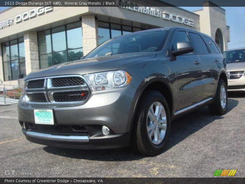 Mineral Gray Metallic / Black 2013 Dodge Durango SXT AWD