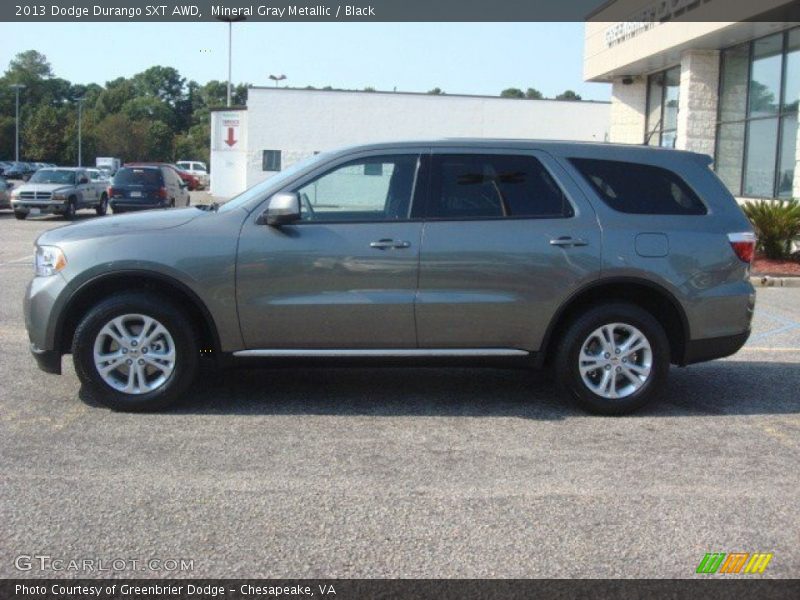 Mineral Gray Metallic / Black 2013 Dodge Durango SXT AWD