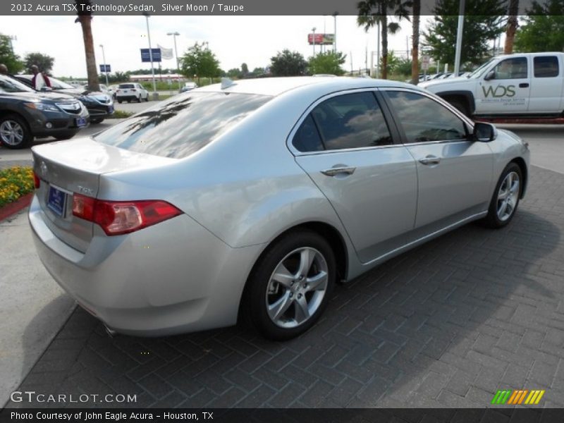 Silver Moon / Taupe 2012 Acura TSX Technology Sedan