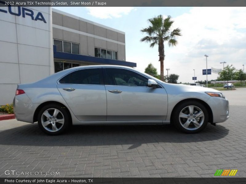Silver Moon / Taupe 2012 Acura TSX Technology Sedan