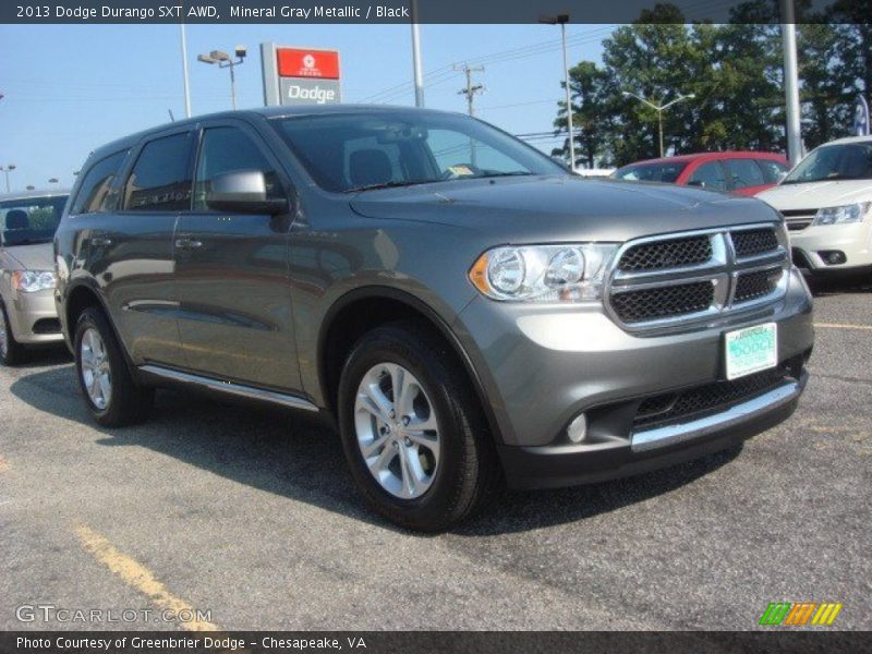 Mineral Gray Metallic / Black 2013 Dodge Durango SXT AWD