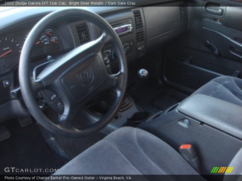 Dark Slate Gray Interior - 2002 Dakota SXT Club Cab 