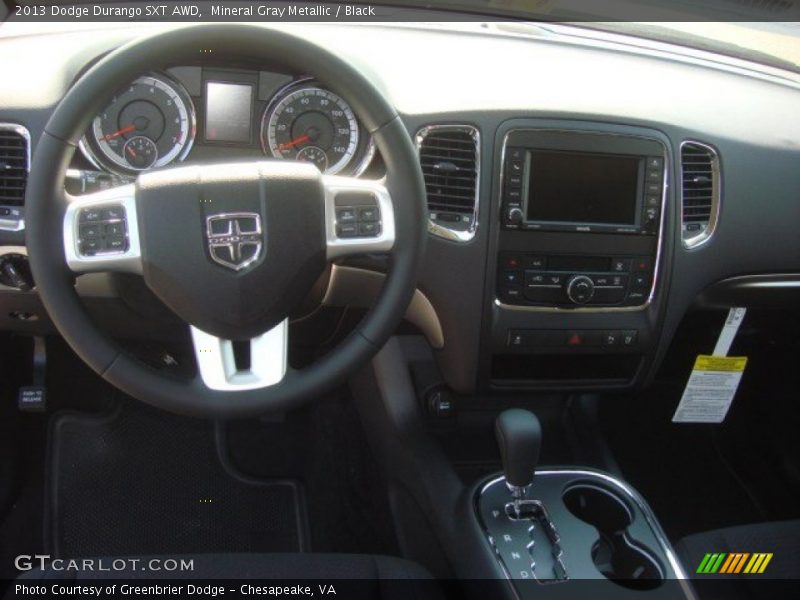 Mineral Gray Metallic / Black 2013 Dodge Durango SXT AWD