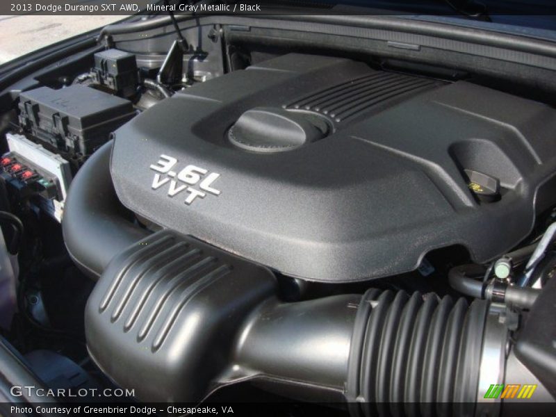 Mineral Gray Metallic / Black 2013 Dodge Durango SXT AWD