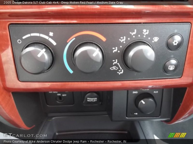 Deep Molten Red Pearl / Medium Slate Gray 2005 Dodge Dakota SLT Club Cab 4x4