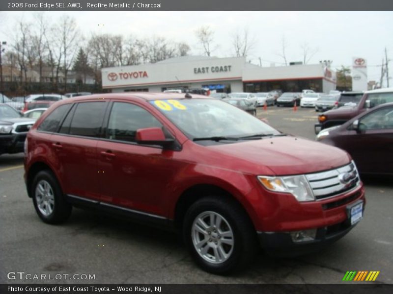 Redfire Metallic / Charcoal 2008 Ford Edge SEL AWD