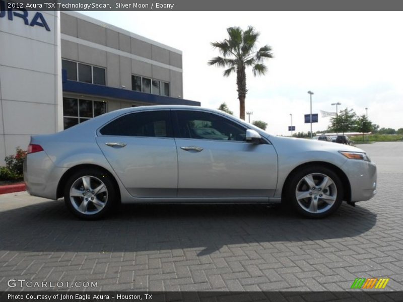 Silver Moon / Ebony 2012 Acura TSX Technology Sedan