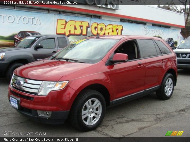 Redfire Metallic / Charcoal 2008 Ford Edge SEL AWD