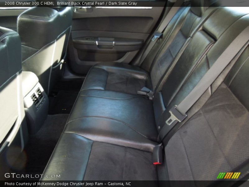Brilliant Black Crystal Pearl / Dark Slate Gray 2008 Chrysler 300 C HEMI