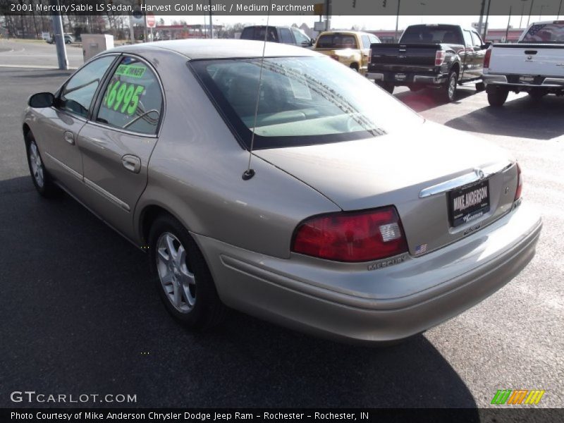 Harvest Gold Metallic / Medium Parchment 2001 Mercury Sable LS Sedan