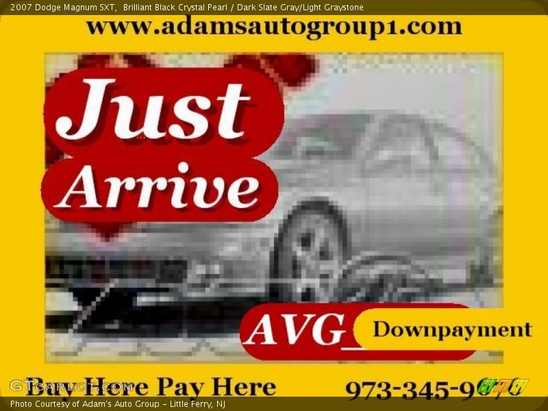 Brilliant Black Crystal Pearl / Dark Slate Gray/Light Graystone 2007 Dodge Magnum SXT