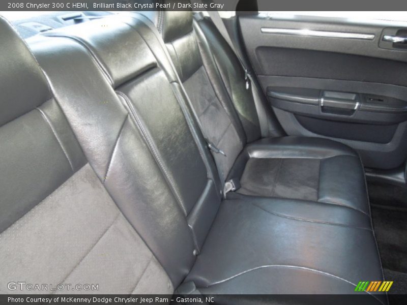 Brilliant Black Crystal Pearl / Dark Slate Gray 2008 Chrysler 300 C HEMI