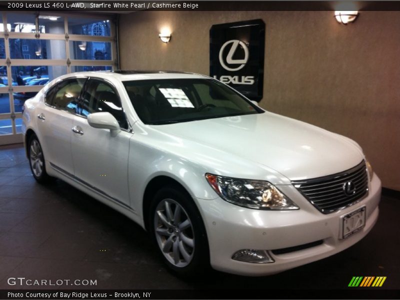 Starfire White Pearl / Cashmere Beige 2009 Lexus LS 460 L AWD