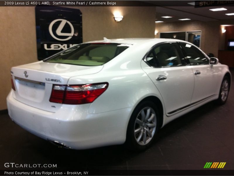 Starfire White Pearl / Cashmere Beige 2009 Lexus LS 460 L AWD