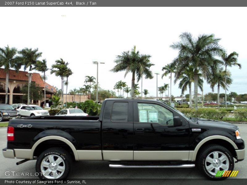 Black / Tan 2007 Ford F150 Lariat SuperCab 4x4