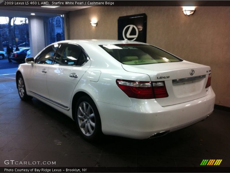 Starfire White Pearl / Cashmere Beige 2009 Lexus LS 460 L AWD