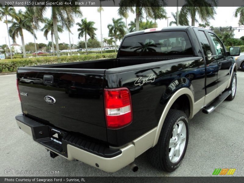Black / Tan 2007 Ford F150 Lariat SuperCab 4x4