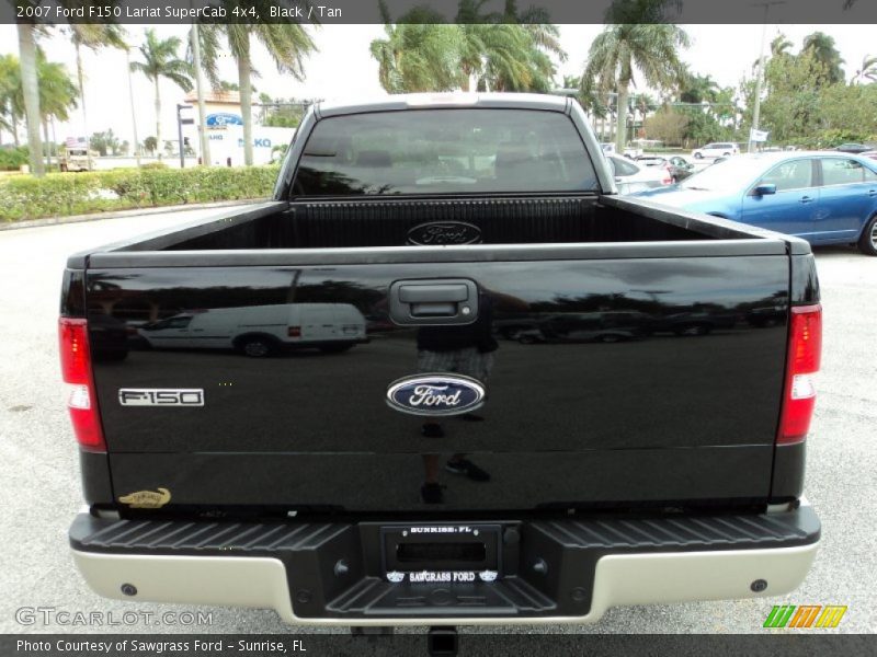 Black / Tan 2007 Ford F150 Lariat SuperCab 4x4