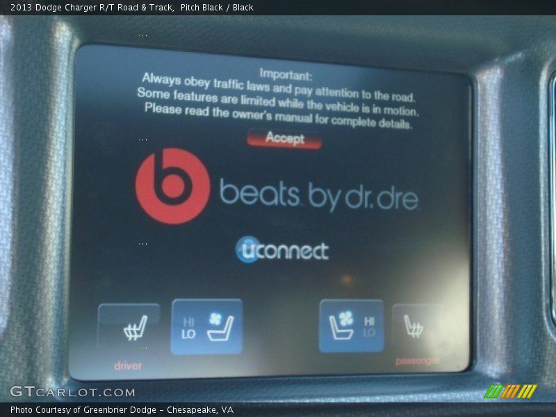 Audio System of 2013 Charger R/T Road & Track