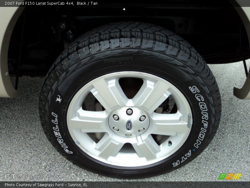 Black / Tan 2007 Ford F150 Lariat SuperCab 4x4