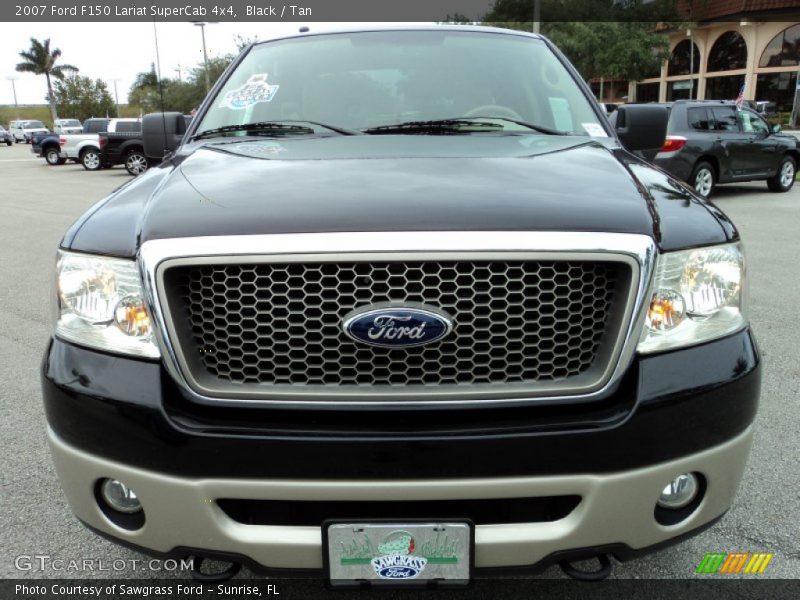 Black / Tan 2007 Ford F150 Lariat SuperCab 4x4