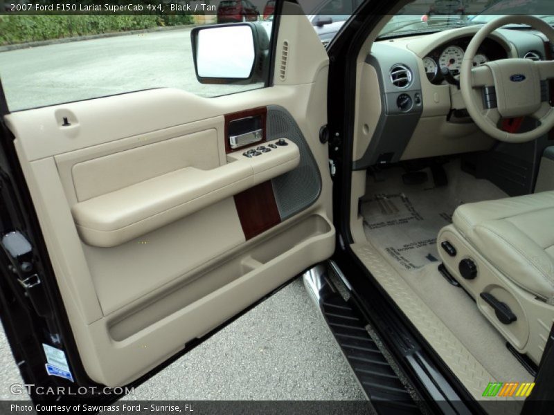 Black / Tan 2007 Ford F150 Lariat SuperCab 4x4