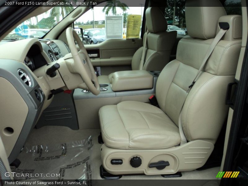 Black / Tan 2007 Ford F150 Lariat SuperCab 4x4