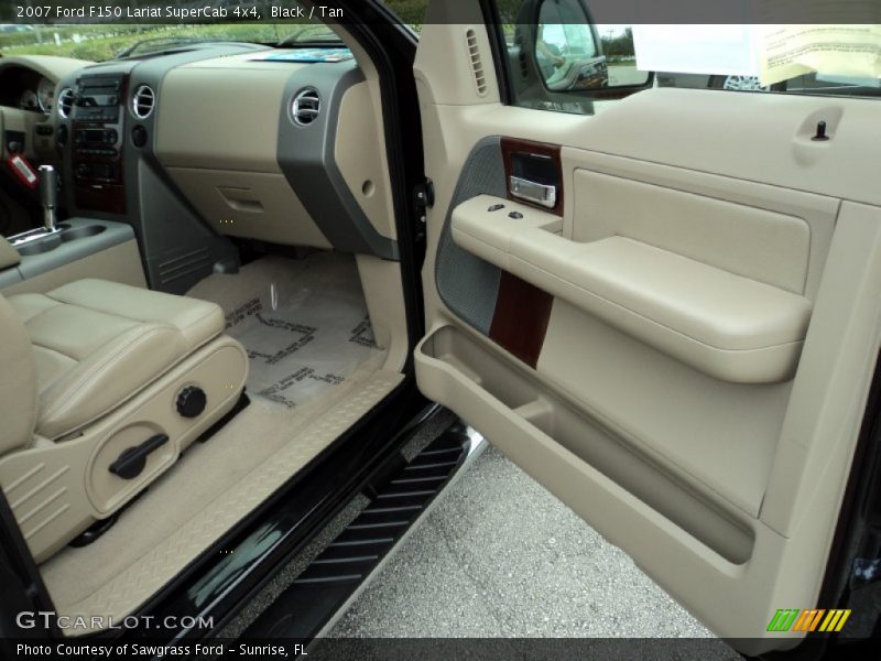 Black / Tan 2007 Ford F150 Lariat SuperCab 4x4