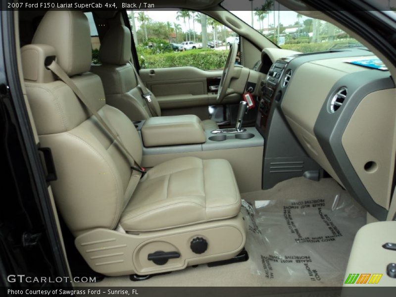 Black / Tan 2007 Ford F150 Lariat SuperCab 4x4