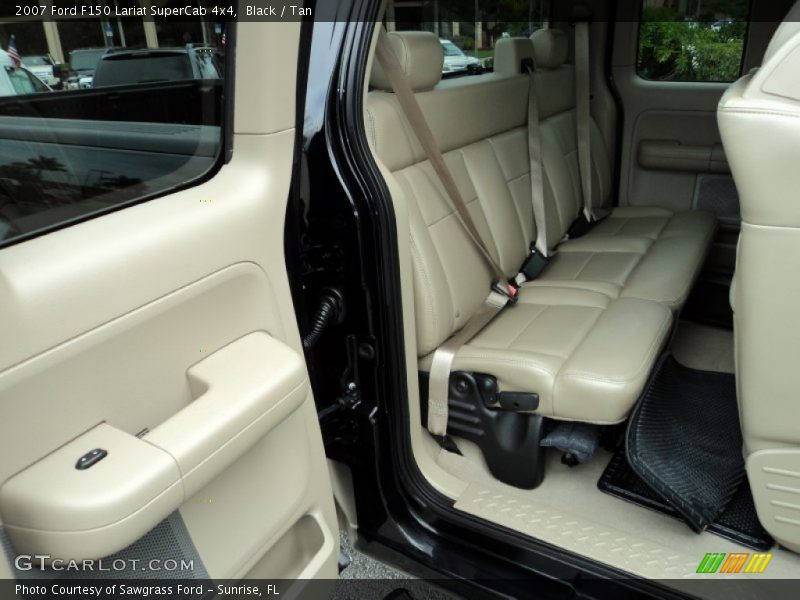 Black / Tan 2007 Ford F150 Lariat SuperCab 4x4