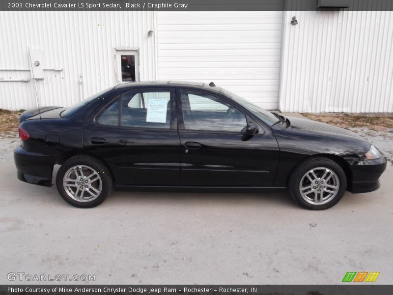 Black / Graphite Gray 2003 Chevrolet Cavalier LS Sport Sedan