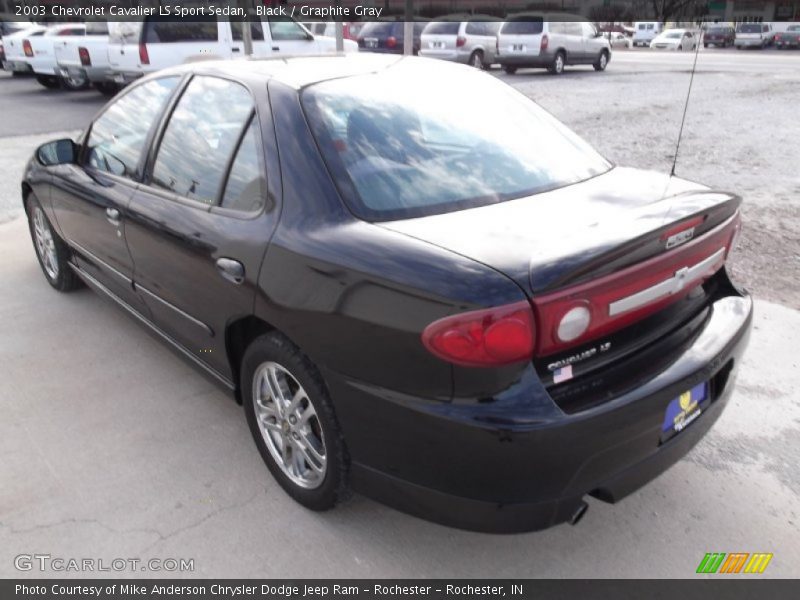 Black / Graphite Gray 2003 Chevrolet Cavalier LS Sport Sedan