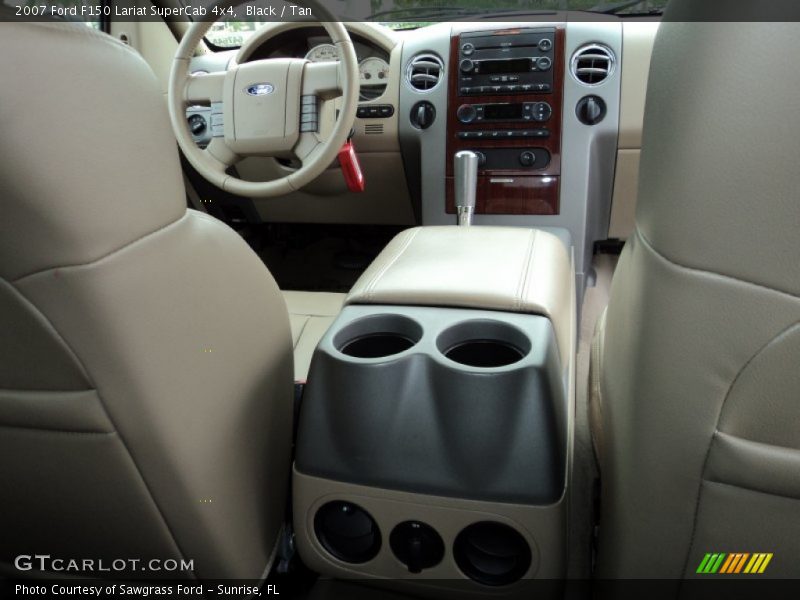 Black / Tan 2007 Ford F150 Lariat SuperCab 4x4