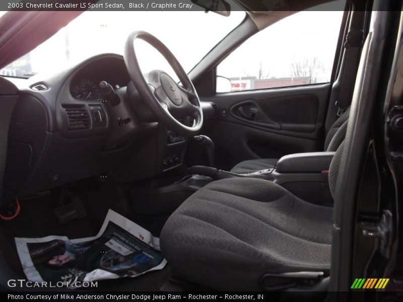 Black / Graphite Gray 2003 Chevrolet Cavalier LS Sport Sedan