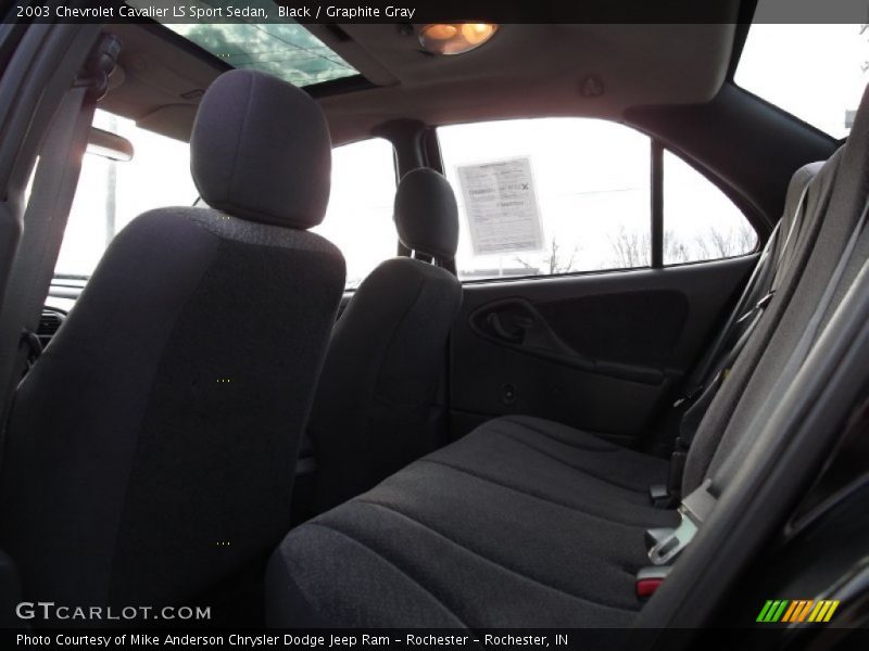 Black / Graphite Gray 2003 Chevrolet Cavalier LS Sport Sedan