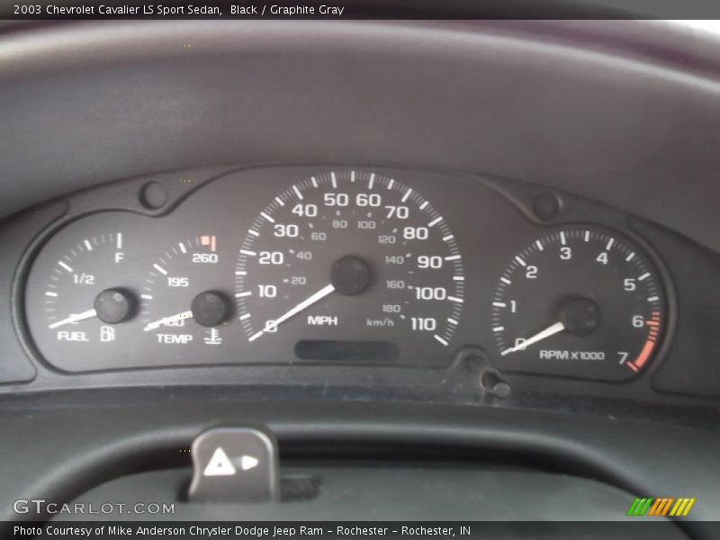 Black / Graphite Gray 2003 Chevrolet Cavalier LS Sport Sedan