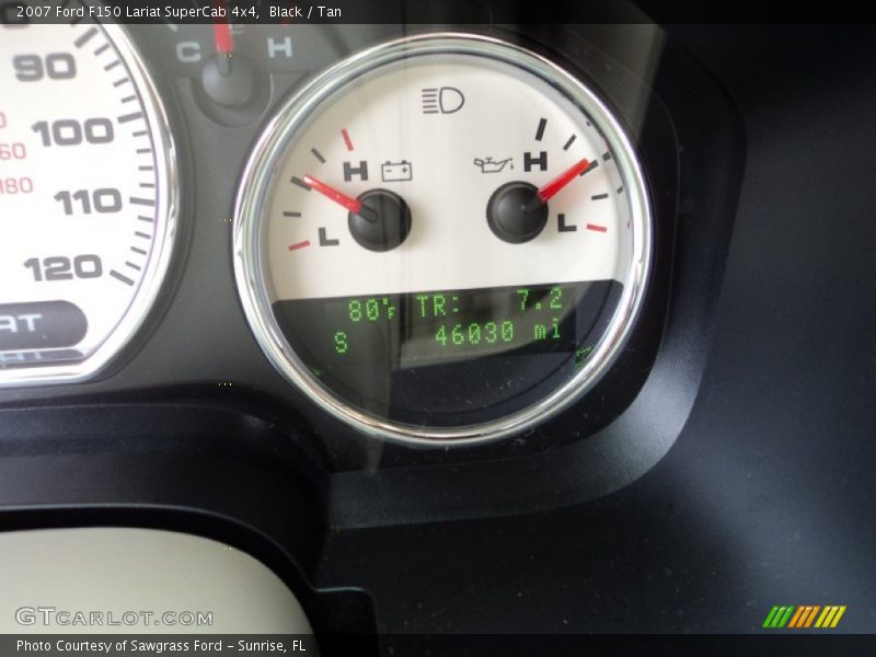 Black / Tan 2007 Ford F150 Lariat SuperCab 4x4